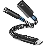 AIYEEN Adaptateur 2 en 1 USB C vers 3,5 mm pour Casque et Chargeur, Port de Charge Rapide USB C PD 3.0 vers Prise Audio auxil