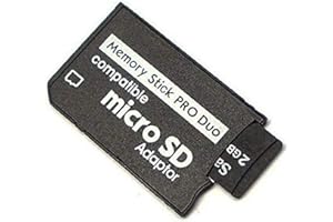 Gamer Gear Micro SD SDHC to Pro Duo Memory Stick Adapter card compatible with the Playstation Portable PSP Console & Cyber shot Camera - memory stick pro duo adapter