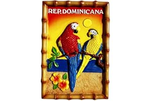 MUYU CRAFT 3D República Dominicana imán de nevera recuerdo viaje refrigerador magnético pegatina pintada a mano artesanía