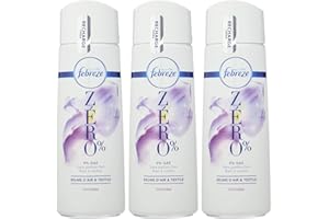 Febreze ZERO% Orchidée Brume d'Air & Textile, Élimine les mauvaise odeurs, 3x300 ml