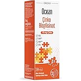 Ocean &Ccedil;inko Bisglisinat 10 mg, 150 ml, Muz Aromalı