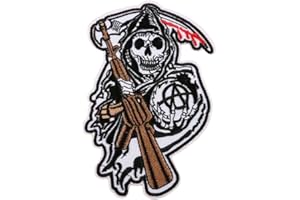 JAPANSAI Patch Sons Of Anarchy Motero Heavy 13,3 x 8,6 cm | Portez-le dans votre sac à dos Veste Sac banane