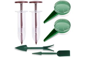 BOBOZHONG Mini Sembradora de Semillas,6 PCS Distribuidor Semillas Herramientas de Sembradora Sembradora Universal para Distribuidores Sembradora Portátil para Siembra Hortícola(10 * 3.2cm)