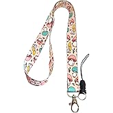 Stormistoretr Mantar Desenli Boyun ipi Telefon Askısı Lanyard