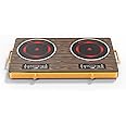 Portable Dual Induction Cooktop, 2 Burners, 3500W Power, 10 Temp Levels, Safety Lock, Timer, Scratch-Resistant Ceramic Surface, Magnetic Cookware Compatible