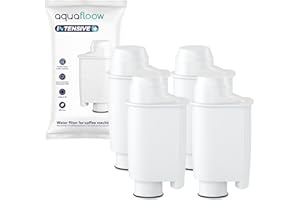 Aquafloow Filtro Acqua, Sostituzione per Brita® Intenza+ Saeco® CA6702/00 Gaggia® – Cartuccia Filtro Intensive+ per Macchine da Caffè (4 Pezzi)