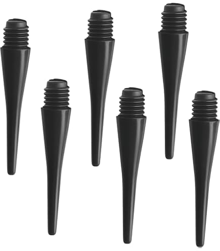 Karella Pro-Tip Lot De 1000 Pointes De Fléchettes Souples - Super Stables Et Maintien Parfait Noir/Blanc