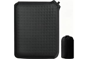 MIUUIPI sittdyna utomhus, 40 x 30 x 5 cm vikbar uppblåsbar stadion flygplan på vägen vandring camping kontorsstol ultralätt skum självuppblåsande sittdyna