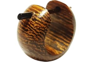 CHICNET Chic-Net - Orecchini a cerchio da donna, in legno e corno, in diversi legni