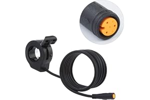 baluoqi Acelerador de pulgadas para bicicletas y scooters eléctricos/control de velocidad para bicicletas eléctricas/acelerador de dedo con sello impermeable