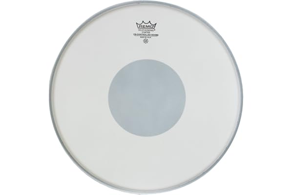 Peau de caisse claire 14'' - Remo CS Controlled Sound sablée rond blanc - CS-0114-00
