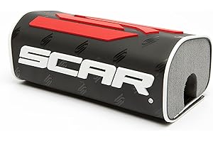 SCAR Mousse de Guidon 28 3D sans barre Moto Cross Quad Dirt Bike Enduro Supermotard - Noir