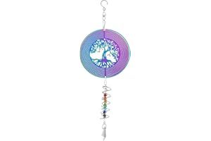 YCSRNN Wind Spinners For, Wind Spinners, Hanging Garden Ornaments, Wind Spinner, Rainbow Tree Of Life Wind Sculptures, Art Ornaments Decorations For Outdoor Yard Garden Balcony