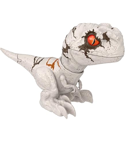 Mattel Jurassic World Dinosaure Dilophosaurus Lanceur De Projectiles, Figurine Jouet Dinos En Liberté 20,3 Cm De Long, À Collectionner, Jouet Enfant, A Partir De 4 Ans, HNT66
