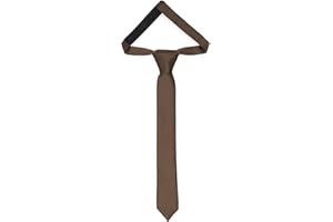 Ladeheid Cravatta per bambini per ragazzi - Look elegante opaco, Pre-legata con chiusura a strappo, Perfetta per occasioni speciali - Cravatta a clip stilosa dimensioni 31cm x 4cm TKM