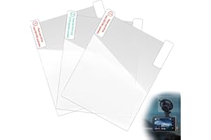 Kinretixia 3 Stück Autokamera Zubehör - Statische Sticker, Antistatische Folien für klare Sicht auf der Windschutzscheibe - Kompatibel mit Dashcams (8 * 6cm)