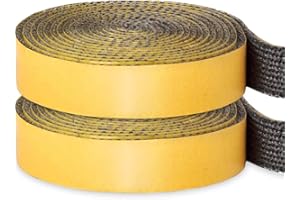 JOAASU Junta Refractaria Chimenea, 2 Piezas Cinta de Sellado para Chimenea, Junta para Chimenea, Cuerda de Fibra de Vidrio Autoadhesiva, para Estufa de Leña, Chimenea (3mm x 10mm x 2.5m)