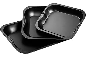 Zenker Set di 3 Rostiere teglie da forno, materiale acciaio al carbonio, rivestimento antiaderente, lavaggio a mano, dimensioni varie