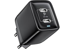 Caricatore USB C, layajia 40W Caricatore Rapido USB C PD3.0, Multiple Alimentatore USB C, Presa USB C Leggero per i-Phone 15/14/13/12/11, Samsung Galaxy, MacBook Pro/Air, iPad Pro/Mini, Google Pixel