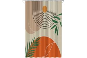 Loti Living Antypleśniowa zasłona prysznicowa 120 x 200 cm Textured Art - wodoodporny poliester - w zestawie pierścienie - zasłona prysznicowa - zasłona prysznicowa przeciw pleśni - zasłona