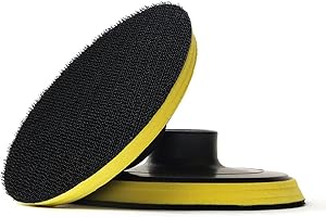 HOMESOM 4 Inch 2 Pieces Backing Plates Polishing Buffing Pads Holder Hook & Loop Backer Pad Thread M14 Car Polishing Tool