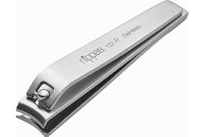 nippes Solingen Cortaúñas de acero inoxidable | 8 cm | Corta uñas y pies firmes y duros | Cuidado profesional de las uñas e higiene de las uñas