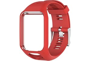 DAMOHONY Correas compatibles con TomTom, correa de silicona de 25 mm, accesorios de repuesto para Tomtom Runner 3/Runner 2/Spark 3/Adventurer/Golfer 2