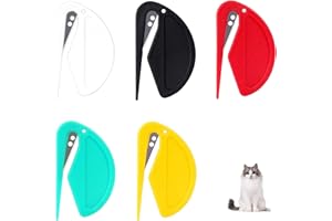 SHPUJUN Set de Toilettage pour Chat et Chien - Peigne pour Poils Longs avec Coupe Nœud et Brosse de Toilettage pour Animaux