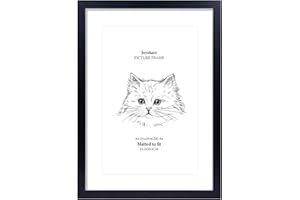 Joyshare Cornice A4 21x27,9 cm con Passe-partout Nero 1 Pezzo
