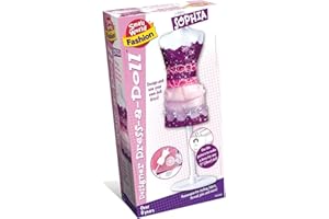 Small World Toys - Sophia Designer Dress-A-Doll - Sewing Kits for Children - Includes 22cm Mannequin, Fabric & More - Fashion Designer Kits for Girls - Arts and Crafts for Kids - Girls Toy Age 8+