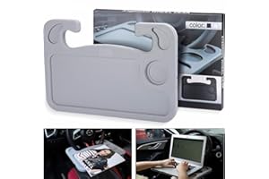 NASHnal Car Steering Wheel Tray Car Accessories Laptop Table Mount Desk | Food Eating Stand Drink Holder Car Tray Table Multifunctional Car Desk | Car Travel Accessories for Long Trips Car Cup Holder
