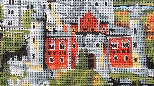 TK040 – Stickpackung, Gobelin, Stickbild Neuschwanstein, ca. 32 x 42 cm, inkl. Sticktwist - 2