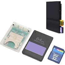 MX4SIO SIO2SD SD Card Adapter For PS2, Transparent Plug And...