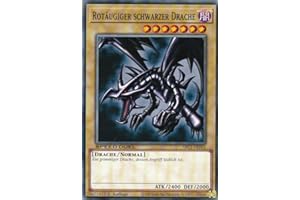 SBC1-DEF01 - Rotäugiger schwarzer Drache - Common - 1. Auflage - DEUTSCH - Speed Duel: Streets of Battle City - mit LMS Trading Fieldcenter-Karte Yugioh