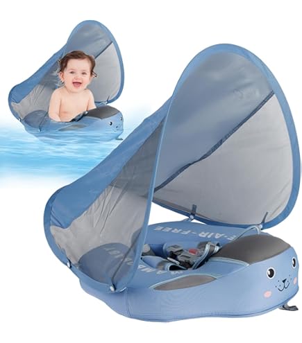 Baby Schwimmring Mit Tier-Motiven - Aufblasbarer Schwimmsitz Für Kleinkinder Ab 6 Monaten