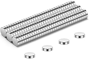 Wukong 4x1mm Piccoli Magneti al Neodimio, 100 pezzi Mini Calamita per Frigorifero, Stampante 3D, Modello e Progetti fai da te