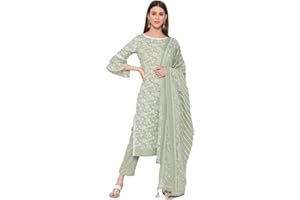 Vastraghar Kurta-Set für Damen mit Dupatta-Partykleidung, indische Designer-Kleider, Kurti-Top, Tunika, Kurta mit Palazzo-Hose