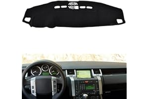 HATHWAY Funda antideslizante para salpicadero de coche, compatible con Land Rover Discovery 3 2005-2009 LHD, alfombrilla negra