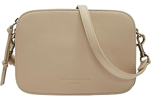 Liebeskind Berlin Umhängetasche Luka – Cross-Body Bag aus Leder mit verstellbaren Schulterriemen – kleine Schultertasche, Fächer mit Reißverschluss – Shoulder Bag, 14.5 x 20.5 x 7 cm, (H x W x D)