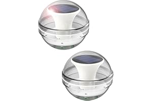 Sugfay Luce Piscina, 2 Pezzi Galleggianti Luci per Piscina Solare,RGB Luci galleggianti per piscina,Colore Cambiando Palla Lampada Notturna,Luci per Laghetti Festa Cerimonia Nuziale Partito