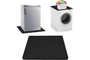 LANZLC Kühlschrankmatte, 60x60cm Silikon Kühlschrankmatten mit Erhöhtem Rand, Bodenmatte Kühlschrank Tropfschale Wiederverwendbare Bodenschutz Gefriermatte für Kühlschrank Waschmaschine Weinschrank