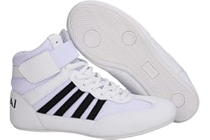 Leichtrit Boxing Shoes for Men and Women - Training and Wrestling Boots, Breathable Non-Slip, Lasting Comfort, Conforms to Your Foot - For Fighting, Powerlifting, Bodybuilding