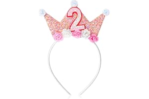 APLZGMG Geburtstags Krone Stirnbänder für Kleinkinder Mädchen-2. bis 6. Geburtstag Krone, Prinzessin Krone für Mädchen