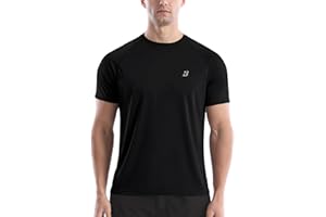 Roadbox Men's Rash Guard Short Sleeve, UPF 50+ UV Sun Protection SPF Shirts, Quick Dry Lightweight Fishing Swim T-Shirt