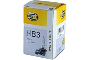 HELLA Halogen Żarówka - HB3 - White Light - 12V - 60W - Żarówka z cokołem: P20d - Pudełko - Ilość: 1 - 8GH 223 498-161