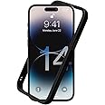 RHINOSHIELD Bumper Case Compatible with [iPhone 14 Pro] | CrashGuard NX - Shock Absorbent Slim Design Protective Cover 3.5M / 11ft Drop Protection - Black