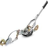 NEIKO 02256A Come Along halatlı vin&ccedil;, 5 ton (4,5 kg) &ccedil;ekme kapasitesi, 3 ayak, 3 kanca, &ccedil;ift dişli &ccedil;arklı sağlam g&uuml;&ccedil; kablosu,