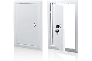 AIROPE Sportello di Ispezione 400x500 mm in ABS Plastica con Serratura a Chiave,Apertura Laterale Sinistra/Destra,Pannelli di Accesso per Contatore d'Acqua,Soffitto,Vasca,Scatole Fusibili