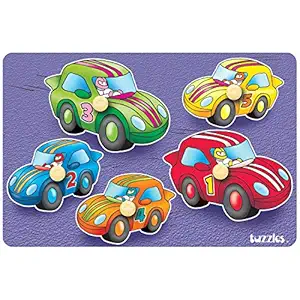 Platapilla USA PPAKN2 X 3028 Clever Cars Peg Laser Cut Puzzle