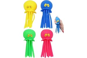 KEMUZ 4 giocattoli acquatici, bombe d'acqua riutilizzabili, animali acquatici con effetto bomba d'acqua, giocattoli da piscina, adatti per piscine, piscine, vasche da bagno